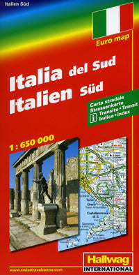 Italy South Road And Shaded Relief Tourist Map. – Great Journeys, Inc.