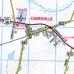 Hampton (Greater) Street ATLAS, Virginia, America.