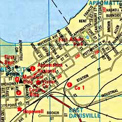 RICHMOND (Greater) Street ATLAS, Virginia, America.