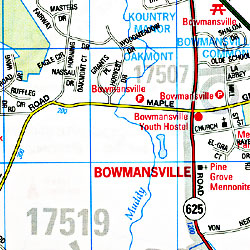 Lancaster County Street ATLAS, Pennsylvania, America.