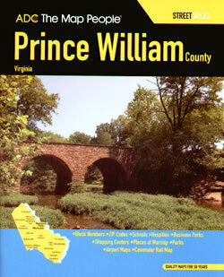 Prince William County, Street ATLAS, Virginia, America.