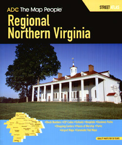 Virginia, Northern Regional, Street ATLAS, Virginia, America.