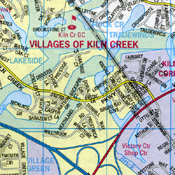 Virginia Peninsula Street ATLAS, Virginia, America.