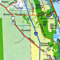 Daytona Beach and Volusia County, Florida, America.