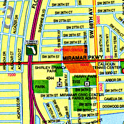 Jacksonville "Greater" Street ATLAS, Florida, America.