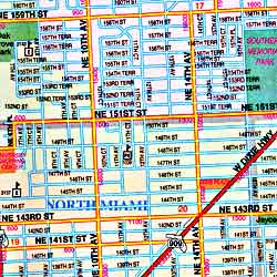 Miami and Dade County, Florida, America.