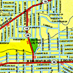 San Bernardino County Street ATLAS, California, America.