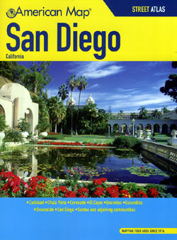 San Diego Street ATLAS, California, America.