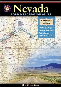 Nevada Road and Recreation Atlas, America.