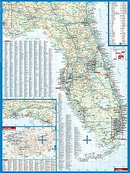 Florida Road and Tourist Map, America.