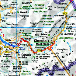 Switzerland Road and Shaded Relief Tourist Map.