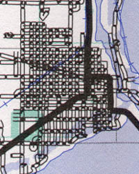 Boner County, Road and Outdoor Recreation Map, Idaho, America.