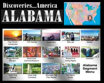 Discoveries: Alabama - Travel Video DVD.