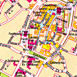 Hungary Road and Shaded Relief Tourist ATLAS.