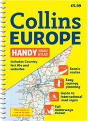 Europe "Handy" Road and Tourist ATLAS (Spiral-Bound).