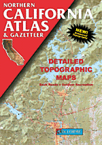 California, Road, Topographic, and Shaded Relief Tourist ATLAS and Gazetteer, America.