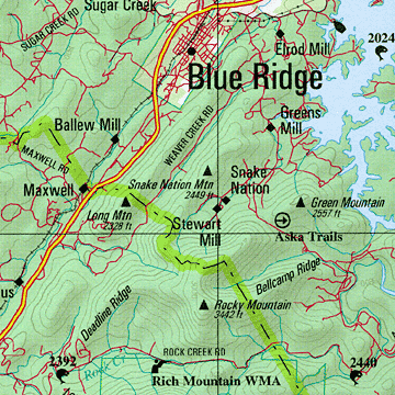 Georgia State Road, Topographic, and Shaded Relief Tourist ATLAS and Gazetteer, America.