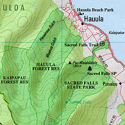 Hawaii State Road, Topographic, and Shaded Relief Tourist ATLAS and Gazetteer, America.