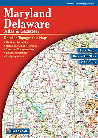 Maryland and Delaware State Road ATLAS , America.