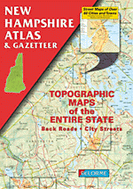 New Hampshire Road, Topographic, and Shaded Relief Tourist ATLAS and Gazetteer, America.