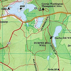 Connecticut and Rhode Island, Road, Topographic, and Shaded Relief Tourist ATLAS and Gazetteer, America.