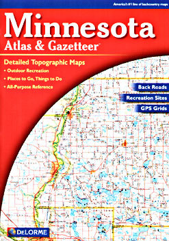 Minnesota Road, Topographic, and Shaded Relief Tourist ATLAS and Gazetteer, America.