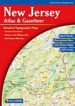 New Jersey Road, Topographic, and Shaded Relief Tourist ATLAS and Gazetteer, America.