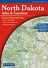 North Dakota Road, Topographic, and Shaded Relief Tourist ATLAS and Gazetteer, America.