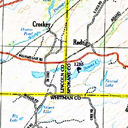 Washington State, Road, Topographic, and Shaded Relief Tourist ATLAS and Gazetteer, America.