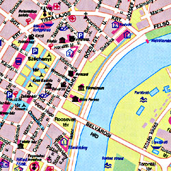 Hungary Road and Shaded Relief Tourist ATLAS.