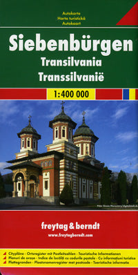 Transylvania Road and Tourist Map, Hungary.