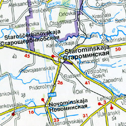 Ukraine, The Crimea, and Moldova, Road and Shaded Relief Tourist Map. 2022 Edition