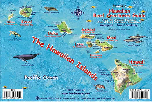 Hawaiian Islands Reef Creatures Guide, America.