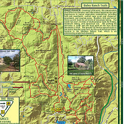 San Diego Northern County Bikeways and Trail Road and Recreation Map, California, America.