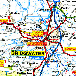 Devon Visitors Road and Tourist Map.