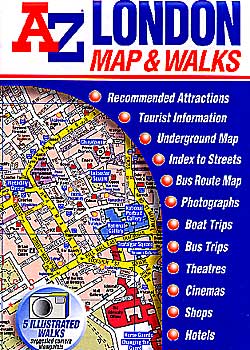 LONDON "Map and Walks", England, United Kingdom.