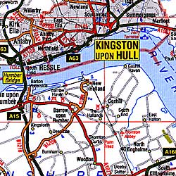 Wales and Central England Road and Tourist Map.