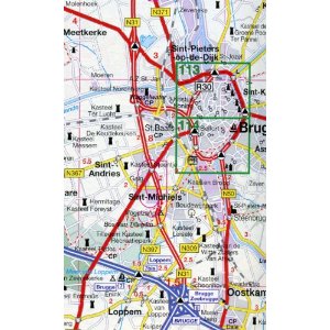 Belgium & Luxembourg Tourist Road ATLAS.