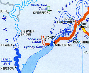 England, Wales and Scotland, Inland Waterways Map.