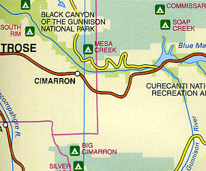 Southwest Indian Country Road and Tourist Map, America.