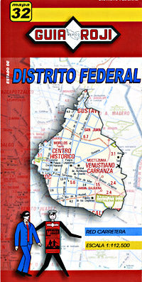 Distrito Federal, Road and Tourist Map, Mexico. – Great Journeys, Inc.