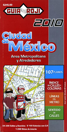 MEXICO CITY Street ATLAS, Distrito Federal, Mexico.