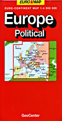 Europe Road and "POLITICAL" Reference Map.