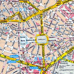 Netherlands Road and Shaded Relief Tourist Map.