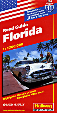 Florida Road and Tourist Map, America.