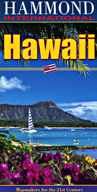 Hawaii Ritad Hawaii Road and Shaded Relief Tourist Map, America.