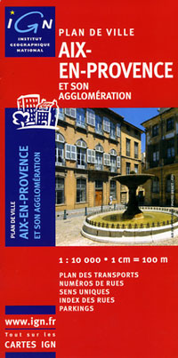 Aix Map Aix-en-Provence, France.