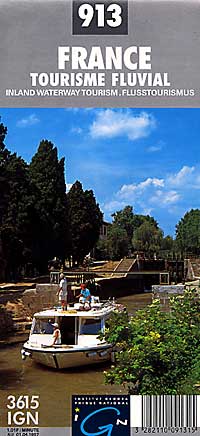 France Inland WATERWAYS Map.