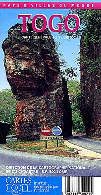 Togo Road and Physical Tourist Map.