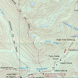 Stein Valley, Road and Travel Reference Map, British Columbia, Canada.